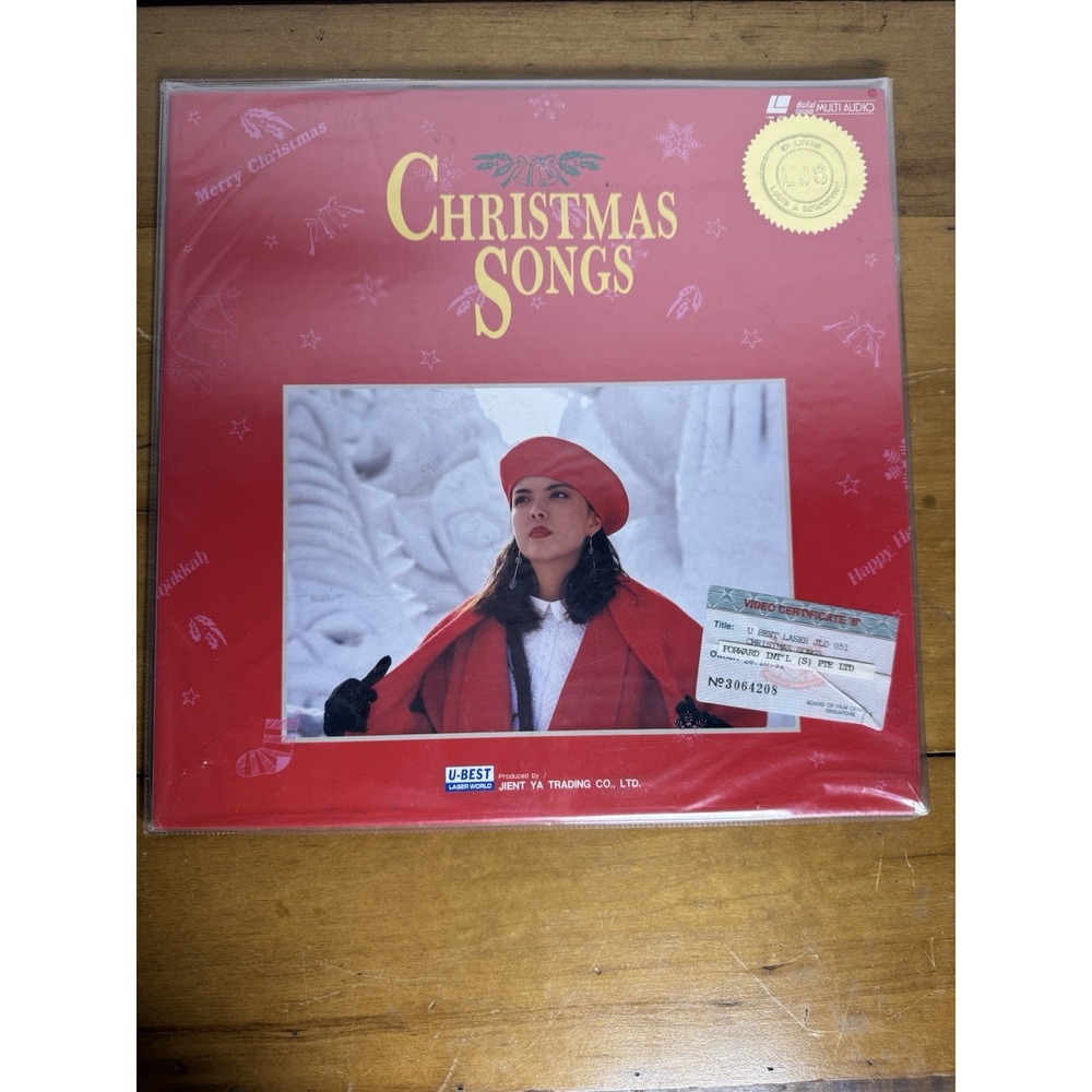 Christmas Songs Laserdisc U-Best Laser World Holiday Music‎ LD